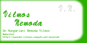 vilmos nemoda business card